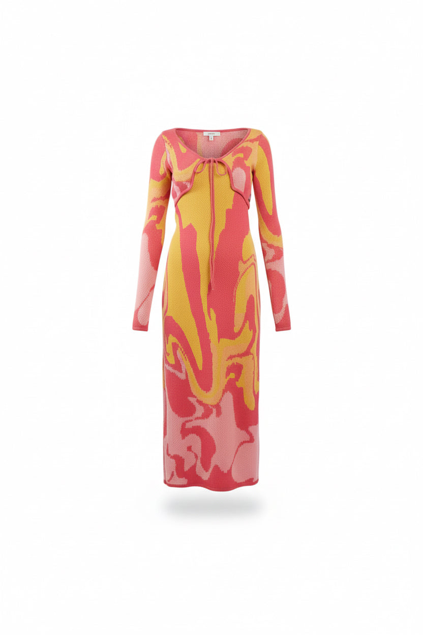ANYU13-ANNAISS YUCRA-CORDILLERAS SET DRESS & BOLERO-S7500