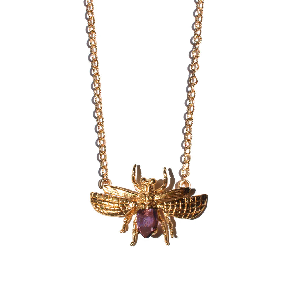 MAN72-MANI MAALAI-COLLAR LIBÉLULA AMATISTA MORADO-S3250