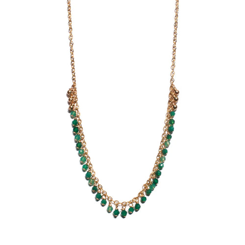 MAN59-MANI MAALAI-COLLAR ROMINA (BOLITAS) TURQUESA SLEEPING BEAUTY- S1850