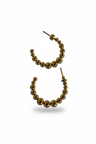 FELN149-FELINA-ARETES STUD LARGOS BOLITAS L-S1500