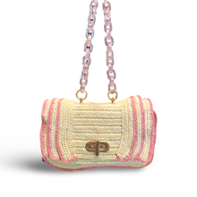 DES84-DESIERTO V-CLUTCH PETALO PAJA  -S4900