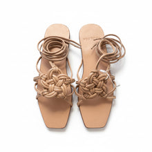 DES65-DESIERTO V- SANDALIA TEJIDO FLOR-S1697