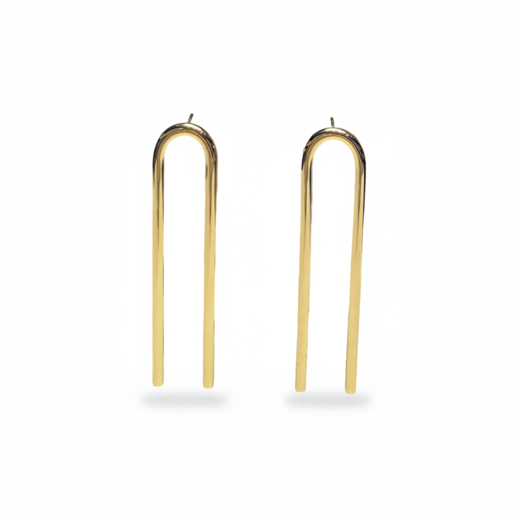 FELN42-FELINA-ARETES TUBULAR U-S4900