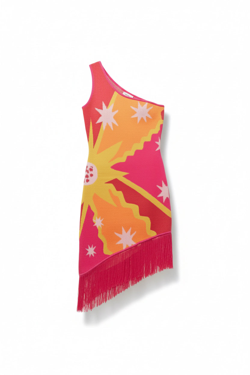 ANYU27-ANNAISS YUCRA- SUNNY STAR MINI DRESS PINK-S5500