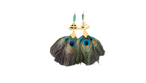 ZAC20-ZACBE-ARETES ABANICO DORADOS-S7000