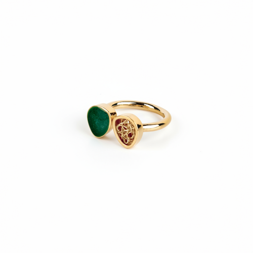 DMLN78-DANIELA MILLAN-ANILLO INFINITE VERDE-S2500