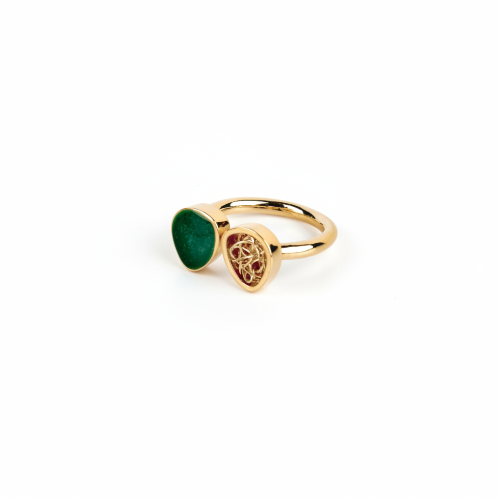 DMLN78-DANIELA MILLAN-ANILLO INFINITE VERDE-S2500