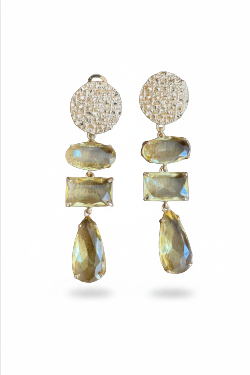 LUP75-LUCIA PIÑA-ARETES CON CRISTALES  -S1392