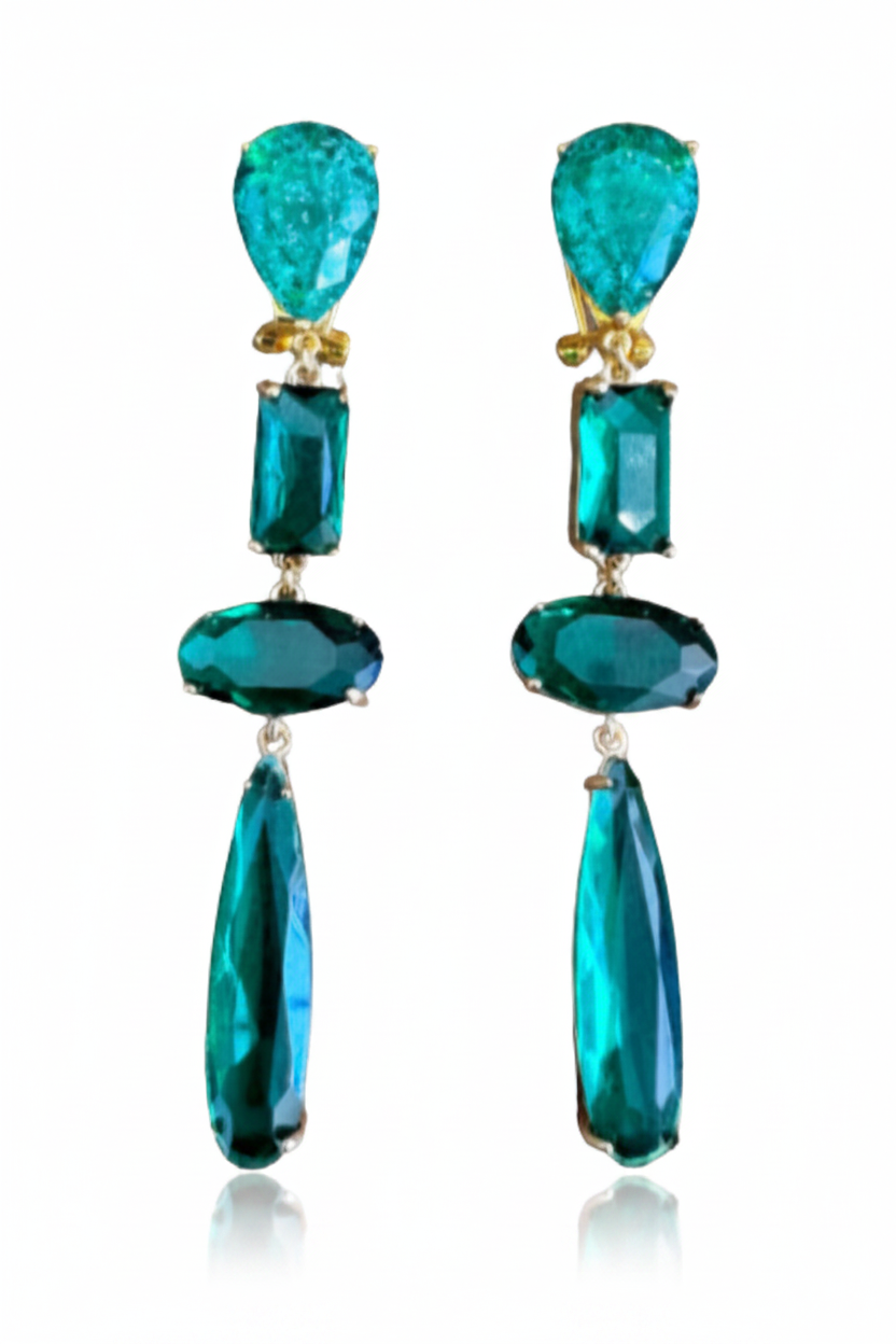 LUP58-LUCIA PIÑA -ARETES DE CRISTALES -S1508