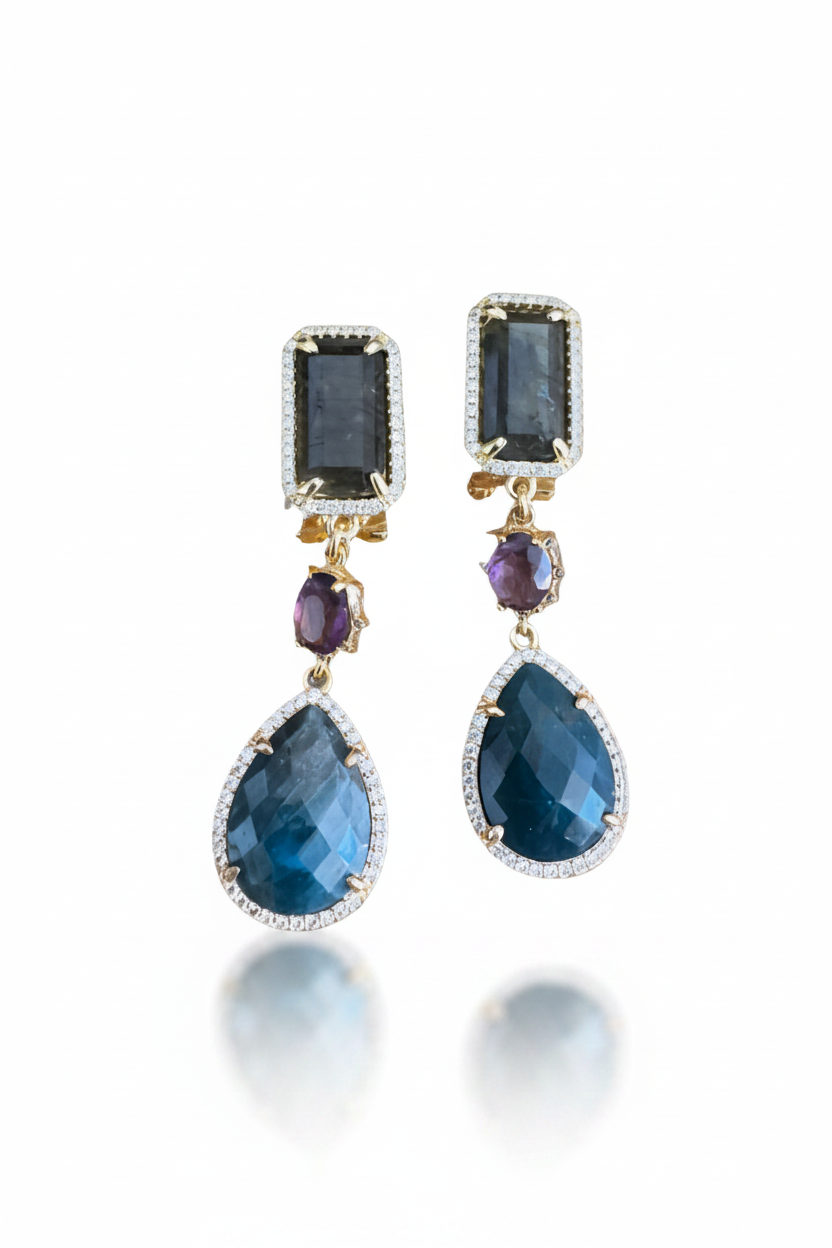 LUP94-LUCIA PIÑA-ARETES DE PIEDRAS NATURALES -S1508