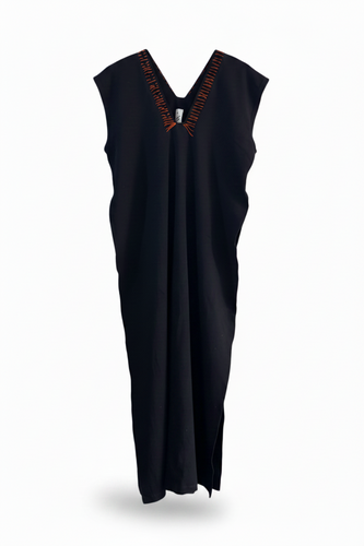 ALER29-ALEJANDRA RAW-BLUSA EASY BORDADO A MANO NEGRO-S3200
