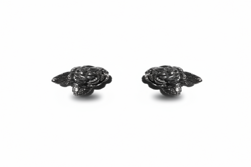MAN151-MANI MAALAI- PAR BROQUEL FLOR CON HOJAS -S1450