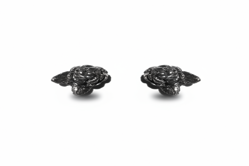 MAN151-MANI MAALAI- PAR BROQUEL FLOR CON HOJAS -S1450