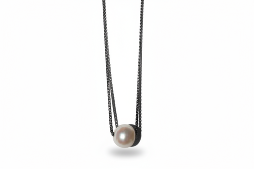 MAN140-MANI MAALAI-PERLA ORIFICIO  CON CADENA ROPE-S1850