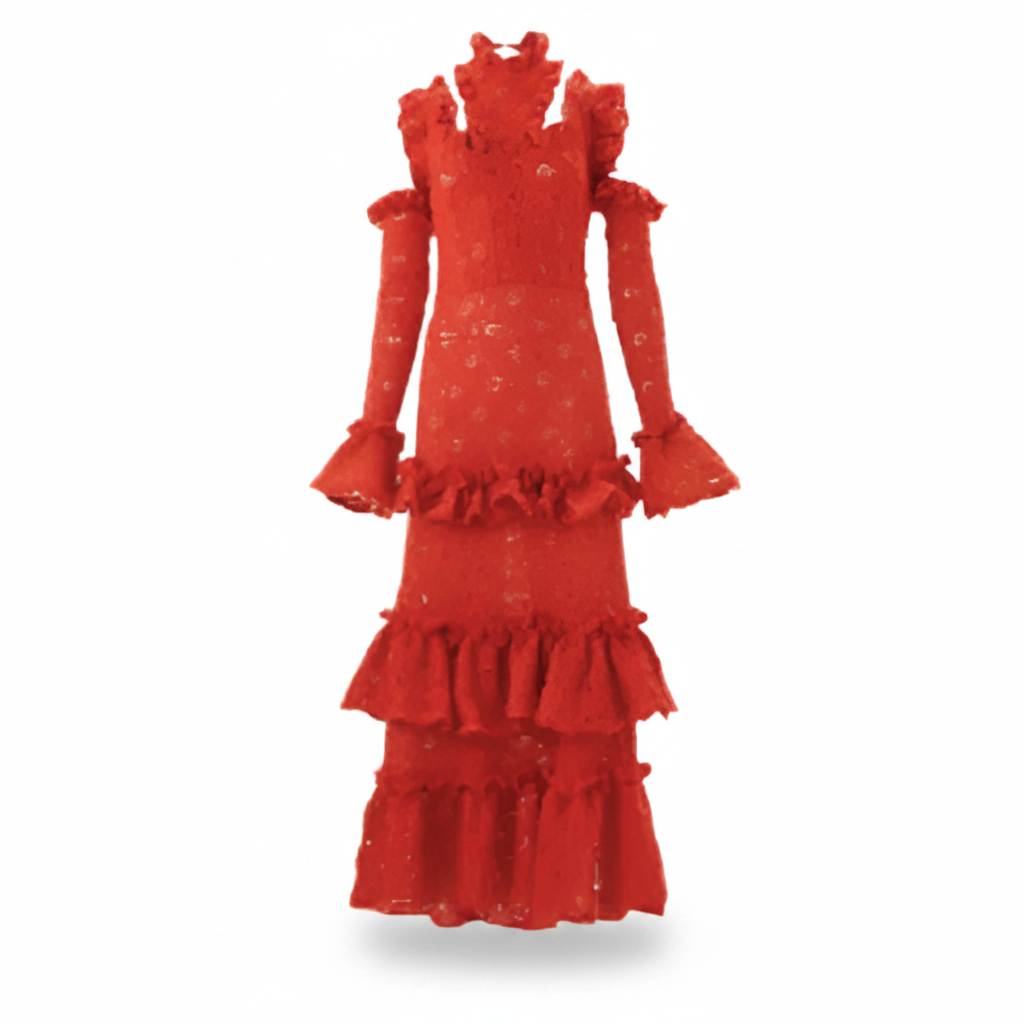 OLM30- VESTIDO CORAL TEJIDO- S4500