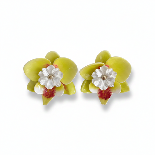 LUP171-LUCIA PIÑA-ARETES DE FLORES EN RESINA -S1508