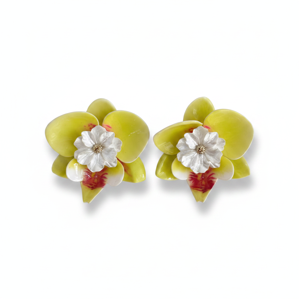 LUP171-LUCIA PIÑA-ARETES DE FLORES EN RESINA -S1508