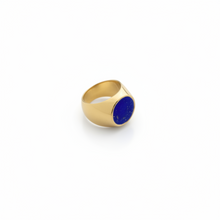 FELN116-ANILLO SELLO REDONDO LAPIZLAZUI-S4200