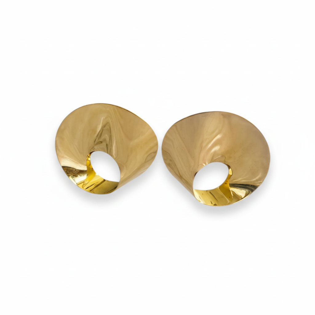 FELN78-FELINA- ARETES CIRCULO TORCIDO-S6500