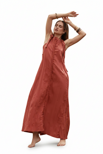 ALER35-ALEJANDRA RAW-VESTIDO HALTER TRENZA-S5366