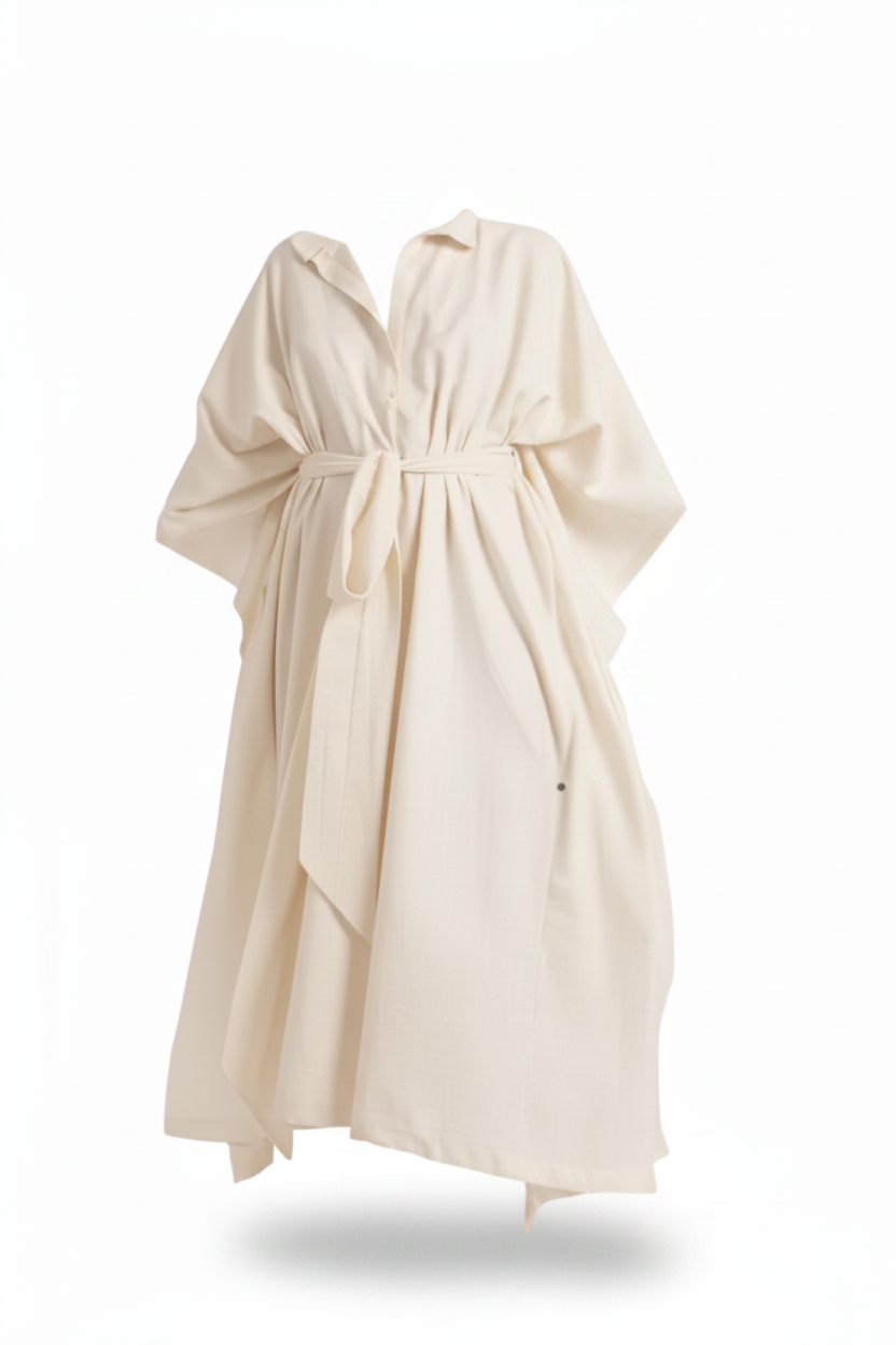 ALER22-ALEJANDRA RAW-KAFTAN SANTOS CRUDO-S3870