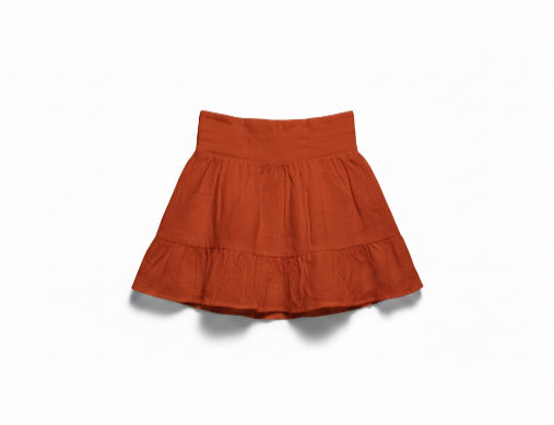 CLAN68-CLAUDE-CUPCAKE SKIRT LINEN-S3675