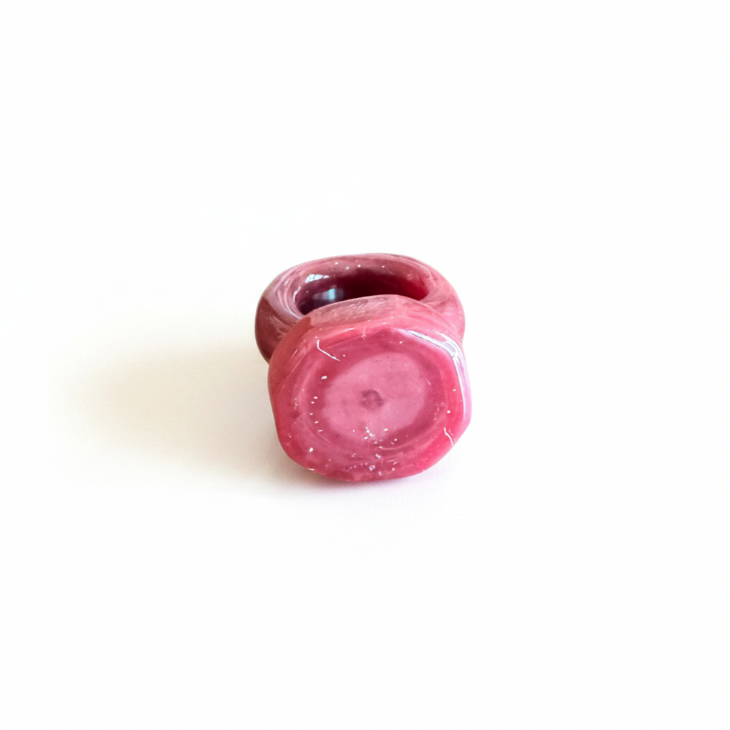 KOOLN18-KOOLIBRI-ANILLO METAMORPHOSIS VIDRIO OCTAGONAL-S2600