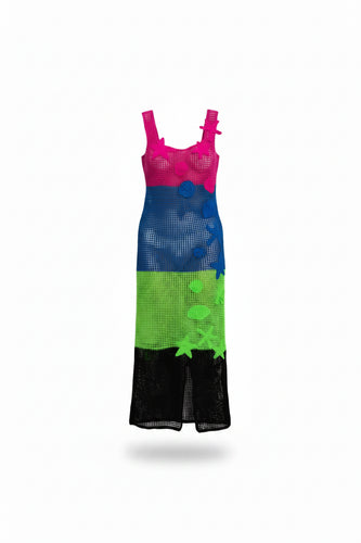 ANYU28-ANNAISS YUCRA- SEA TREASURE DRESS  CROCHET-S7334