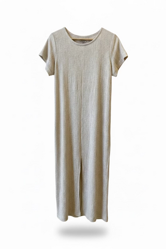 PAUR47-PAU ROMAN-VESTIDO LEÑA BEIGE-S1780