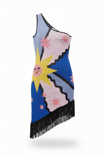 ANYU27-ANNAISS YUCRA- SUNNY STAR MINI DRESS PINK-S5500