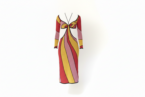 ANYU02-ANNAISS YUCRA-SUNNY HEAT MID DRESS-S5000