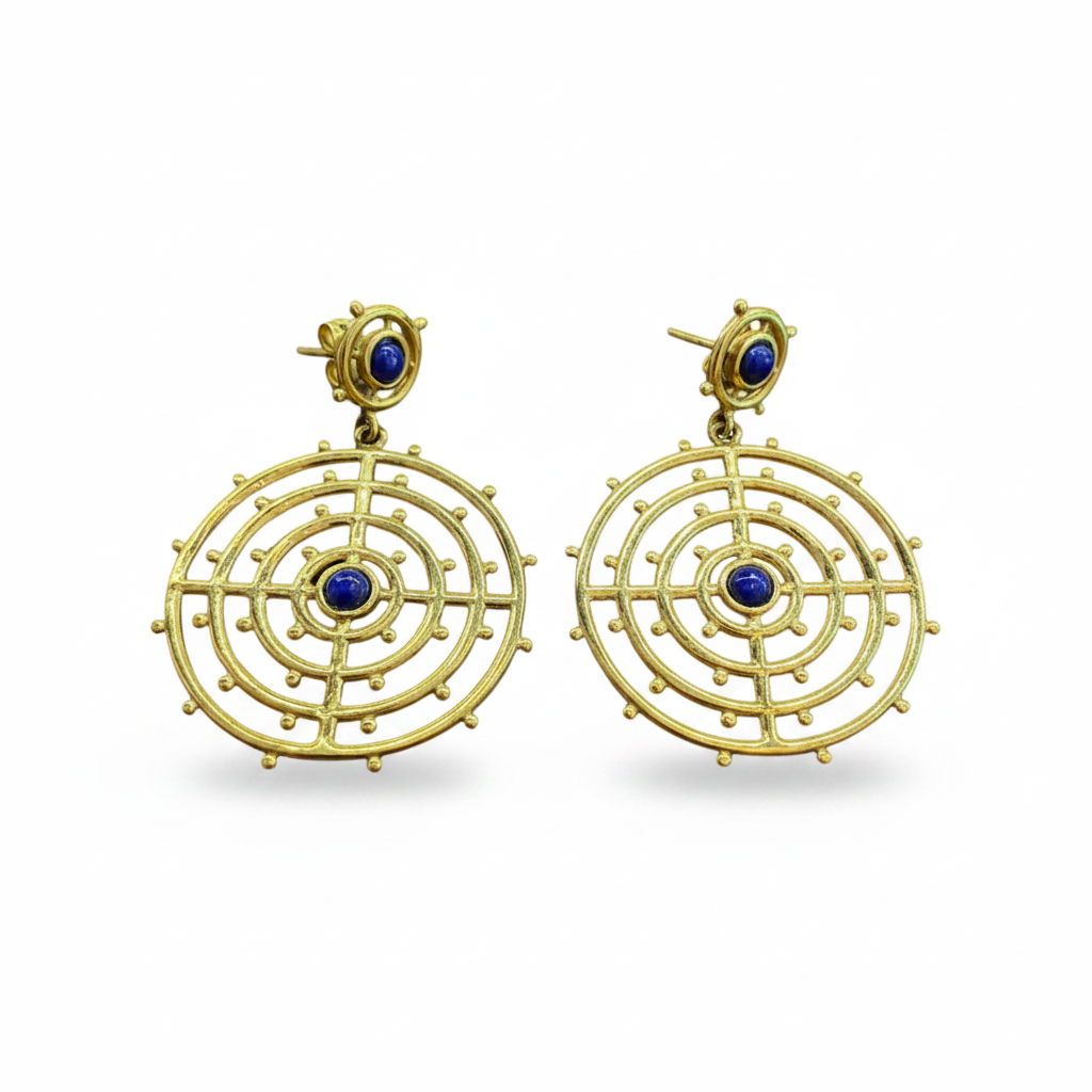 DMLN29-DANIELA MILLAN-ARETES SPIDERWEB CORTOS(ARRE09)-50S3000