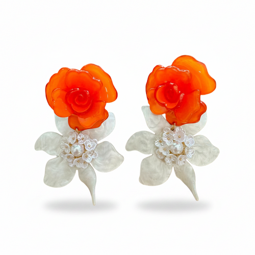 LUP44-LUCIA PIÑA-ARETES DE FLORES EN RESINA -S1392