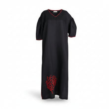 BON05-BONITA-VESTIDO LARGO LINO MANGA GLOBO-S4582