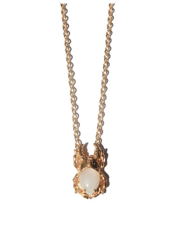 MAN106-MANI MAALAI-COLLAR CADENA SPÌKE DORADA Y PLATA RODIO-S2390