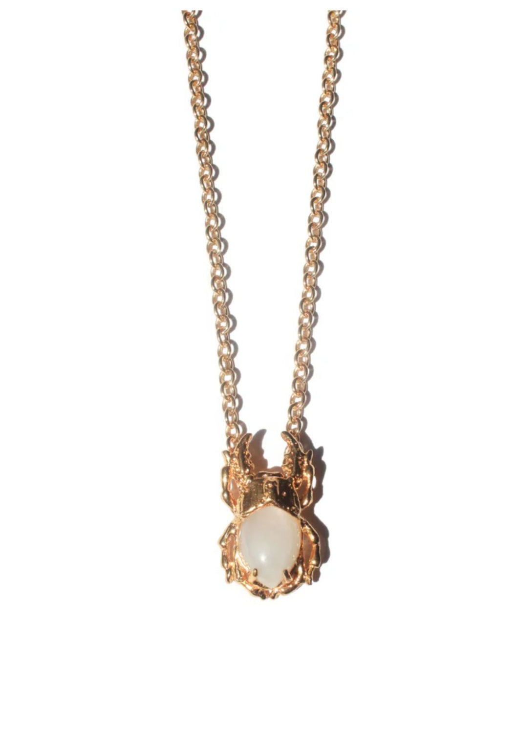MAN106-MANI MAALAI-COLLAR CADENA SPÌKE DORADA Y PLATA RODIO-S2390