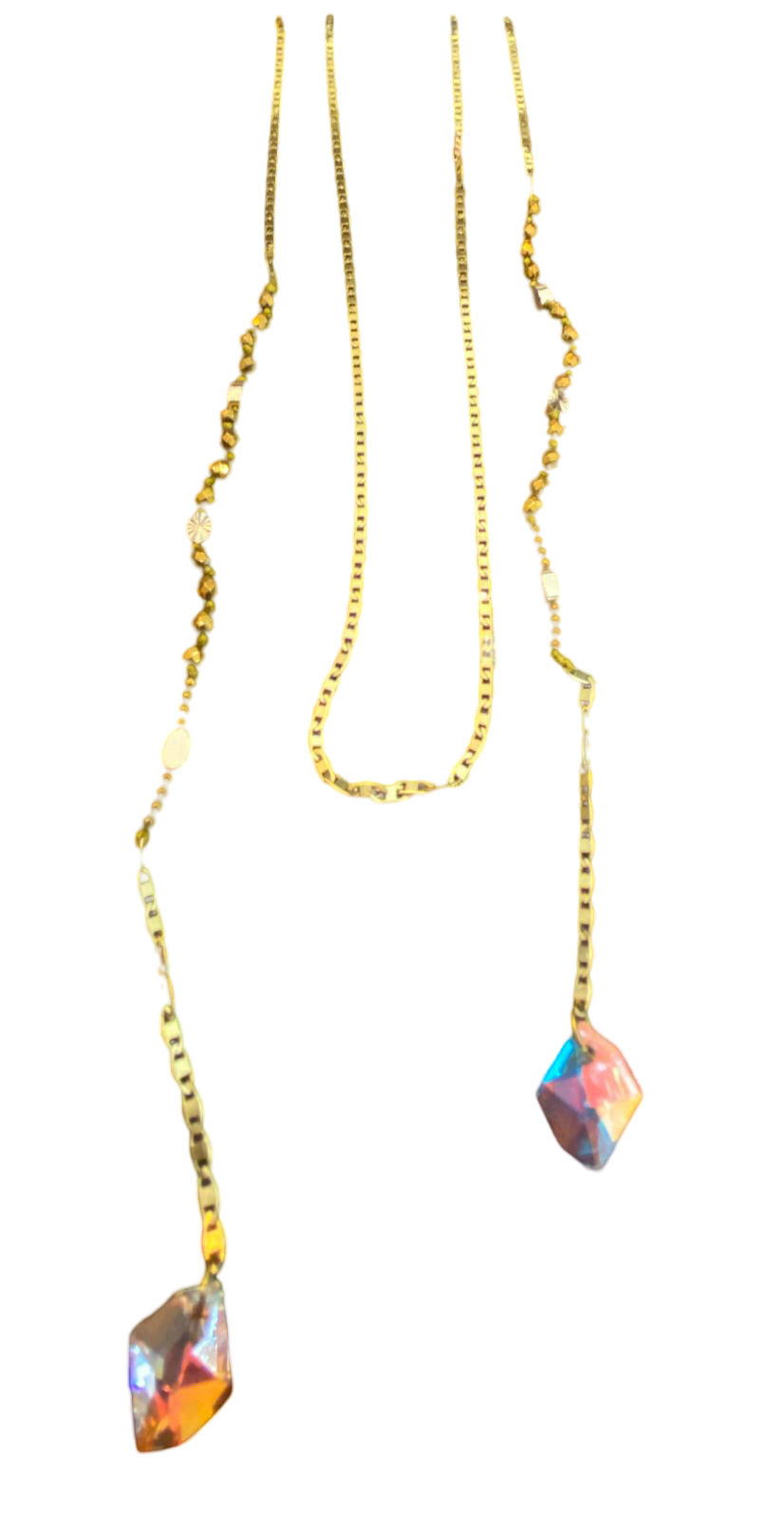ZAC36-ZACBE-COLLAR CORBATERO BOLD SWAROVSKI DORADO-S3500