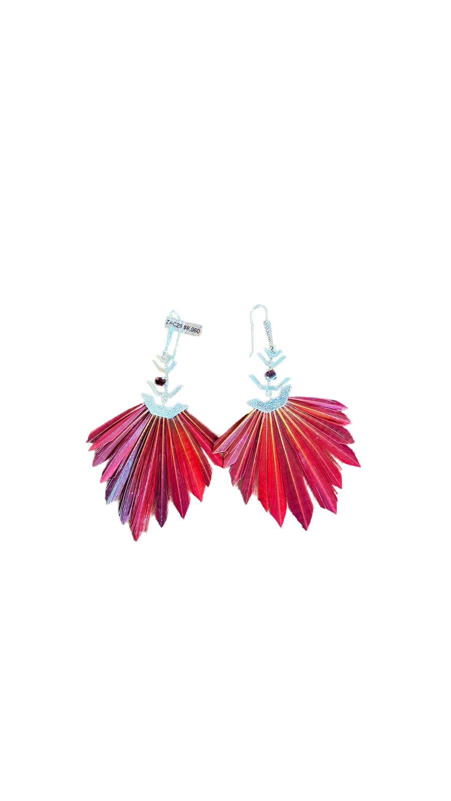 ZAC29-ZACBE-ARETES GRECA PLATEADO-S8000