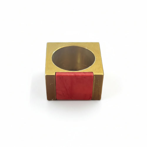FELN147-FELINA-ANILLO CUADRADO CON PIEDRA-S5900