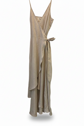 CLAN35-CLAUDE-ALEX DRESS LINEN LONG -S7665