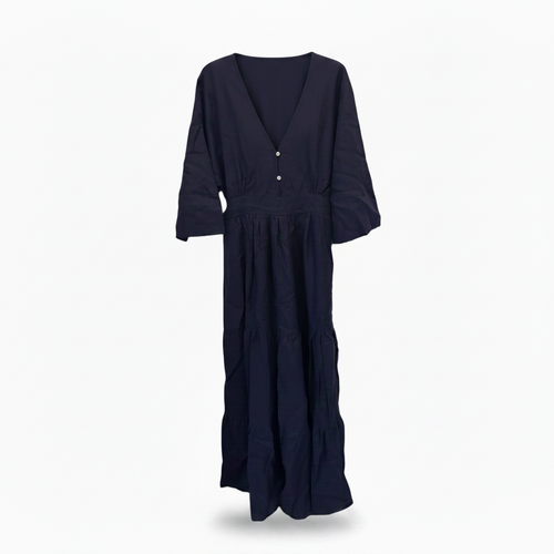CLAN58-CLAUDE-REGINA DRESS LINEN 2-S9450