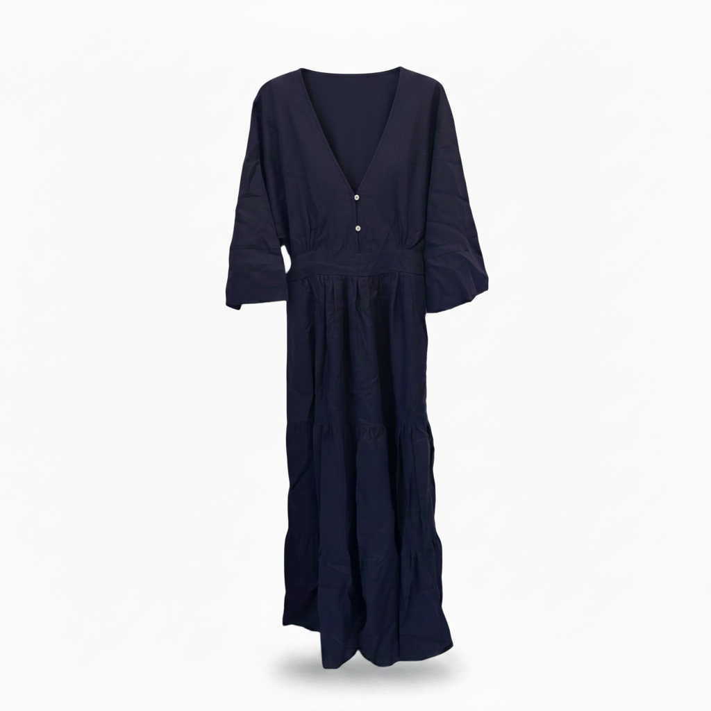 CLAN58-CLAUDE-REGINA DRESS LINEN 2-S9450