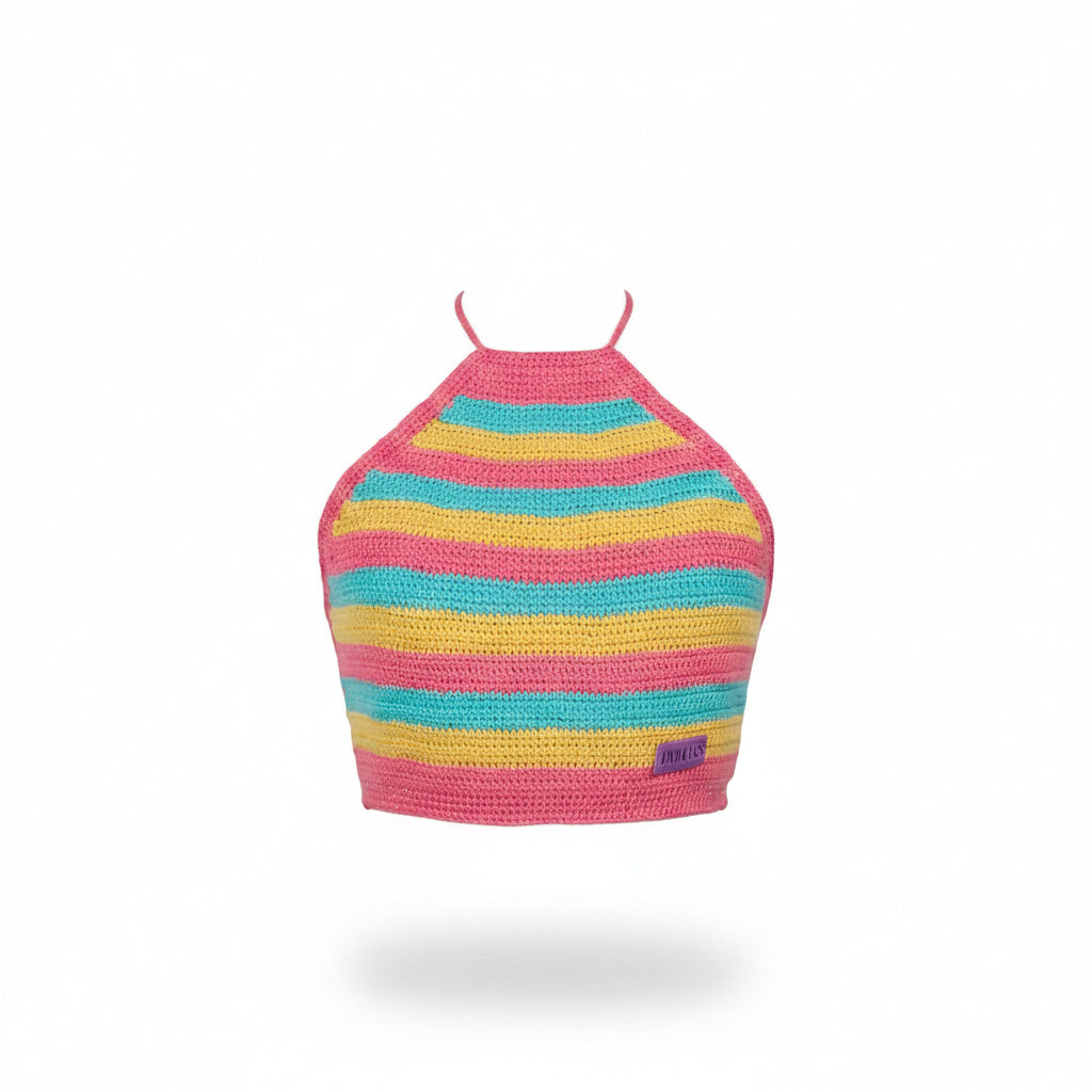ANYU15-ANNAISS YUCRA-HALTER BUG TOP-S2200