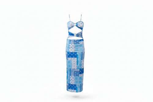ANYU20-ANNAISS YUCRA-BANDANA PIERCING DRESS- S4800