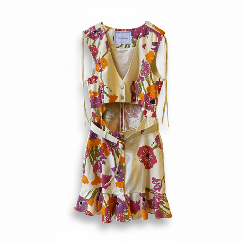 OLM17- OLMOS Y FLORES- VESTIDO MINI ROMANTICO-S4800