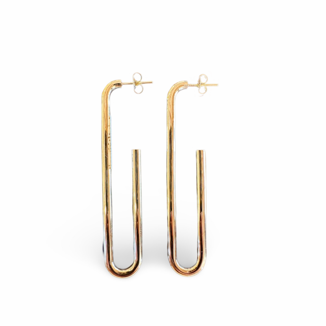 FELN95-FELINA-ARETES ESLABÓN LARGO-S7800
