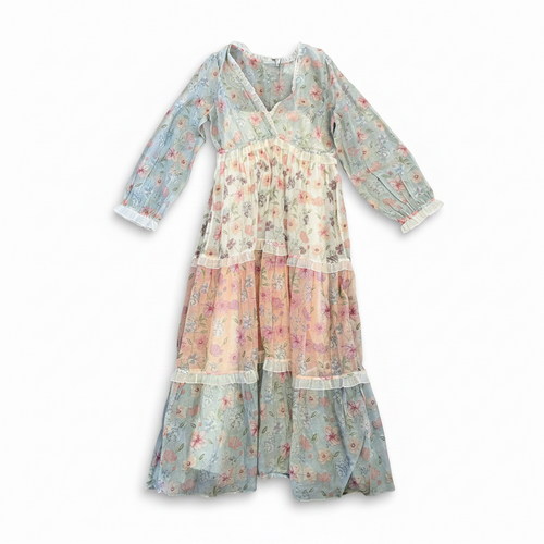 OLE03-OLEO-U29MAXI PATCHWORK AQUA ROSA BCO FLORES-S8900