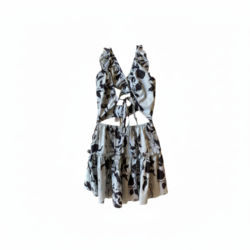 OLM04- OLMOS Y FLORES- VESTIDO PECES AZUL