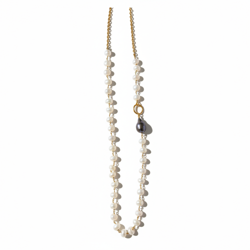 MAN55-MANI MAALAI-PERLA RONDELA BLANCA Y GRIS- S2950