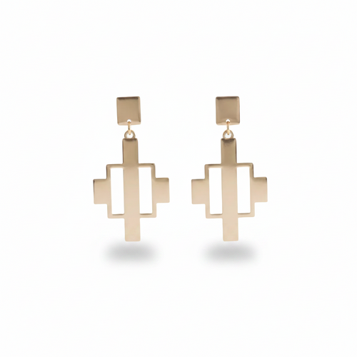 FELN18-FELINA-ARETES CALADOS DORADOS-S5900